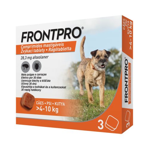 FRONTPRO 28 mg rágótabletta kutyáknak /4-10kg/ 3x