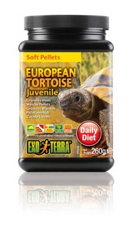 Exo Terra Soft Pellets European Toroise Juvenile  Pellet eleség fiatal európai teknősők részére 260g