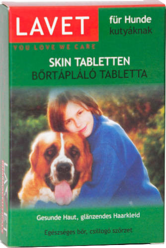 Lavet Skin Tabletten Vitamin bőrtápláló kutyák részére 50g/50db tbl.