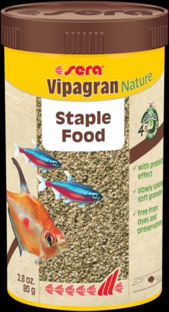 Sera Nature Vipagran Granulátum Táplálék Díszhalak számára 250ml/80g
