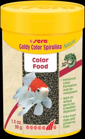 Sera Nature Goldy Color Spirulina Granulátum Táplálék Aranyhalak számára 100ml