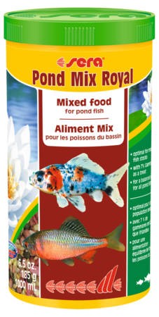 Sera Pond Mix Royal - táplálék kerti tavakba díszhalaknak 1000ml