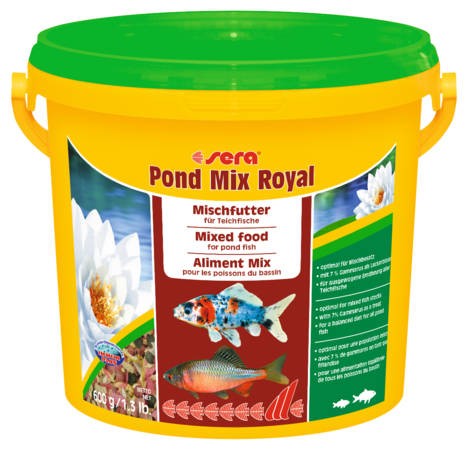 Sera Pond Mix Royal - táplálék kerti tavakba díszhalaknak 3800ml