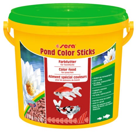Sera Pond Color Sticks - pond táplálék - kerti tavakba 3800ml