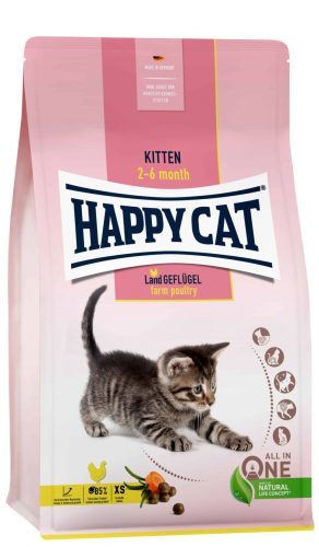 Happy Cat Supreme Fit & Well Kitten Baromfi 300g