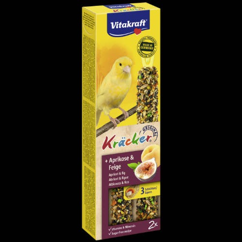 Vitakraft Kracker - Dupla rúd sárgabarack,füge Kanári madaraknak 60g