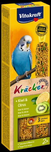 Vitakraft Kracker Dupla Rúd citrus,kiwi kiegészítő eleség Hullámos papagájnak 60g