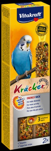 Vitakraft Kracker Dupla Rúd Energy Kick kiegészítő eleség Hullámos papagájnak 60g