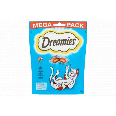 Dreamies Mega Pack Töltött falatkák  lazacos 180g