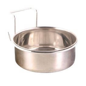 Trixie Bowl with Holder, Stainless Steel - madáretető fém kalitkákba 150ml, ø7cm