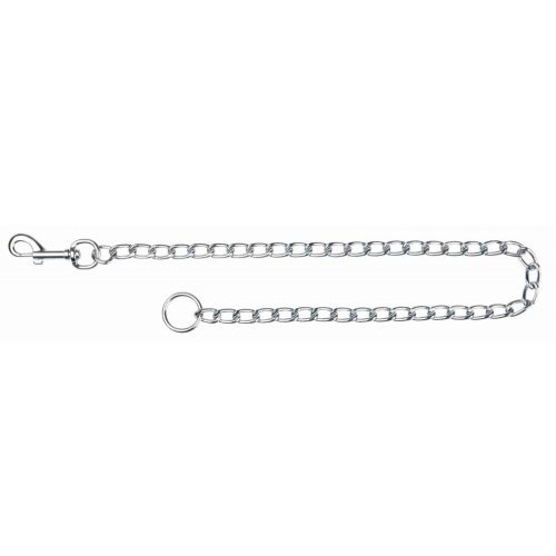Trixie Chain lánc póráz bőr markolattal 80cm/4mm