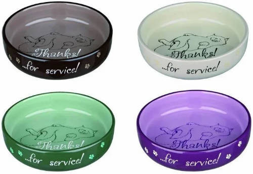 Trixie Ceramic Bowl Kerámia Tál színes,  Macskák részére 0,3l /Ø11cm