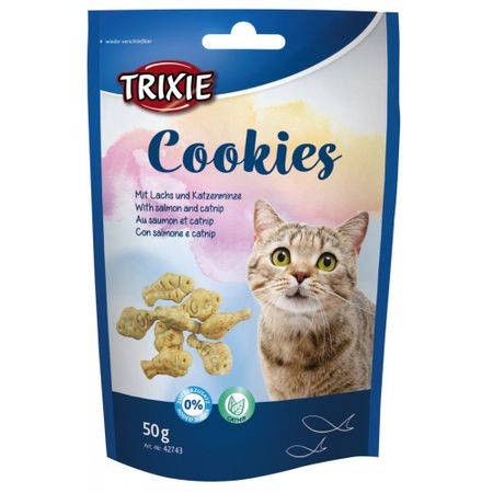 Trixie Cookies Jutalomfalat  lazac macskamenta 50g