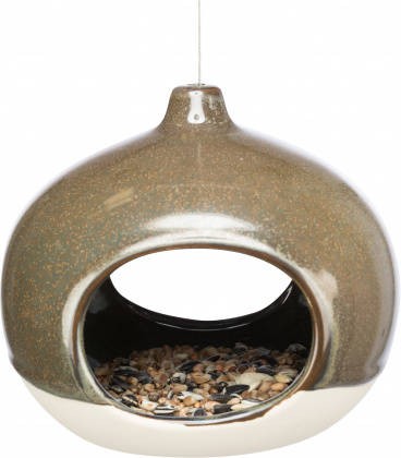 Trixie Bird water bowl for hanging - madáretető, madárfürdő, kerámia kerti madaraknak 12x14x12cm