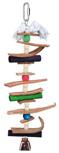 Trixie Colourful Toy - Fajáték gyöngyökkel nagypapagájoknak 28cm