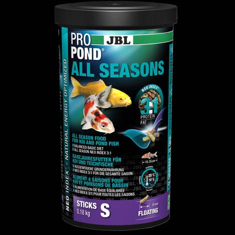 JBL ProPond All Seasons Small - Granulált főtáplálék tavi díszhaklaknak S 0,18kg, 1l