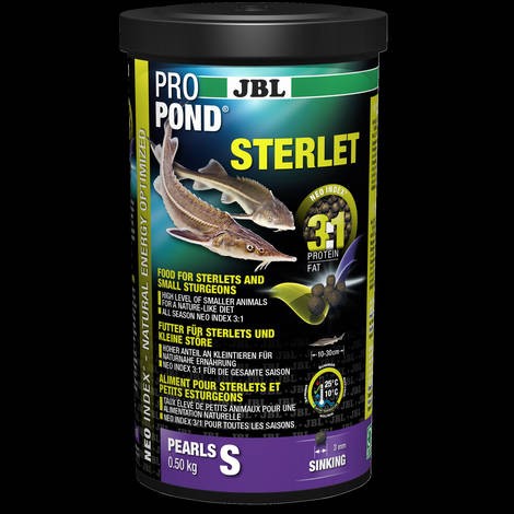 JBL ProPond Sterlet Small - Főtáplálék tavi kecsegéknek S 0,5kg, 1l