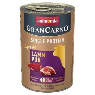 Animonda GranCarno Adult Single Protein bárányhússal 400g