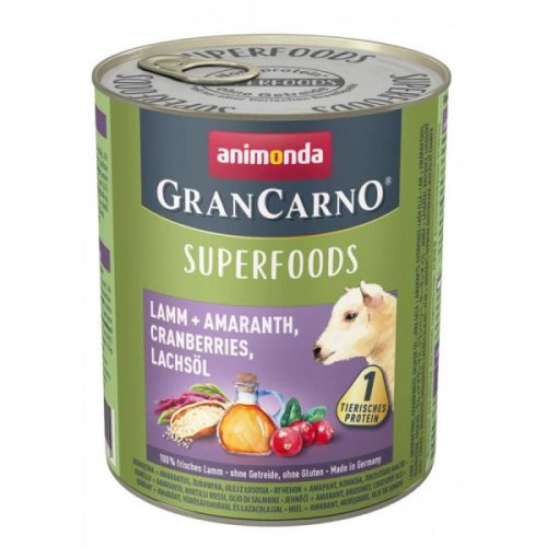 Animonda GranCarno Adult Superfood bárány, amaránt, áfonya, lazacolaj 400g