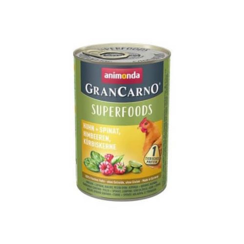 Animonda GranCarno Adult Superfood csirke, spenót, málna, tökmag 400g