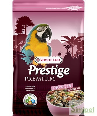 Versele Laga Prestige Parrots Nut Free Mix Teljesértékű eledel nagypapagájnak 2kg