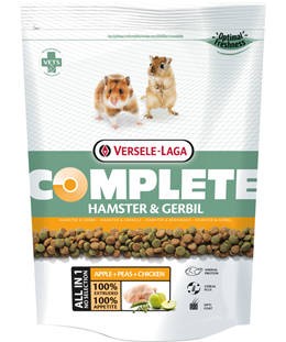 Versele-Laga Complete Hamster & Gerbil Teljesértékű extrudált eleség hörcsögöknek és futóegereknek 500g