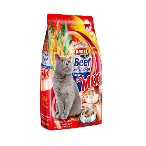 Panzi Cat-Mix Adult marha és csirke 10kg