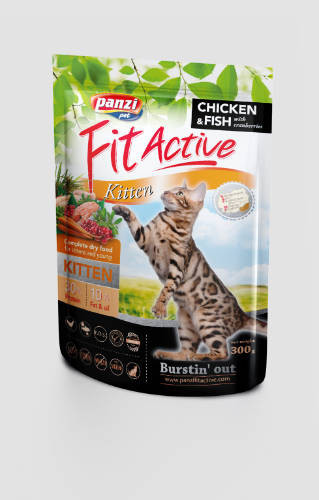 Panzi FitActive Cat Kitten szárnyas, hal 300g