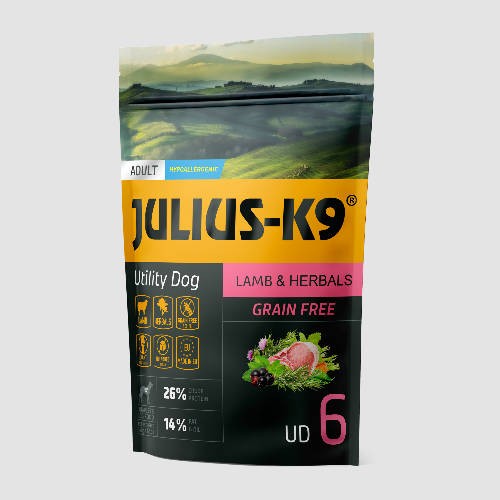 Julius-K9 Utility Dog Hypoallergenic Lamb&herbals Adult 340g