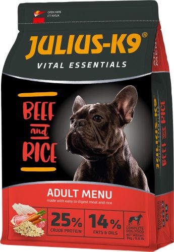 Julius-K9 Beef and Rice Adult 3kg