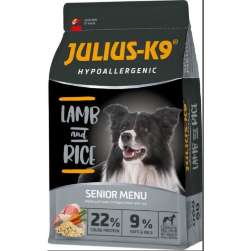Julius-K9 Hypoallergenic Lamb and Rice Senior-Light 3kg