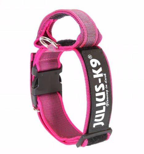 Julius-K9 Color&Gray nyakörv 40mm/38-53cm pink-szürke